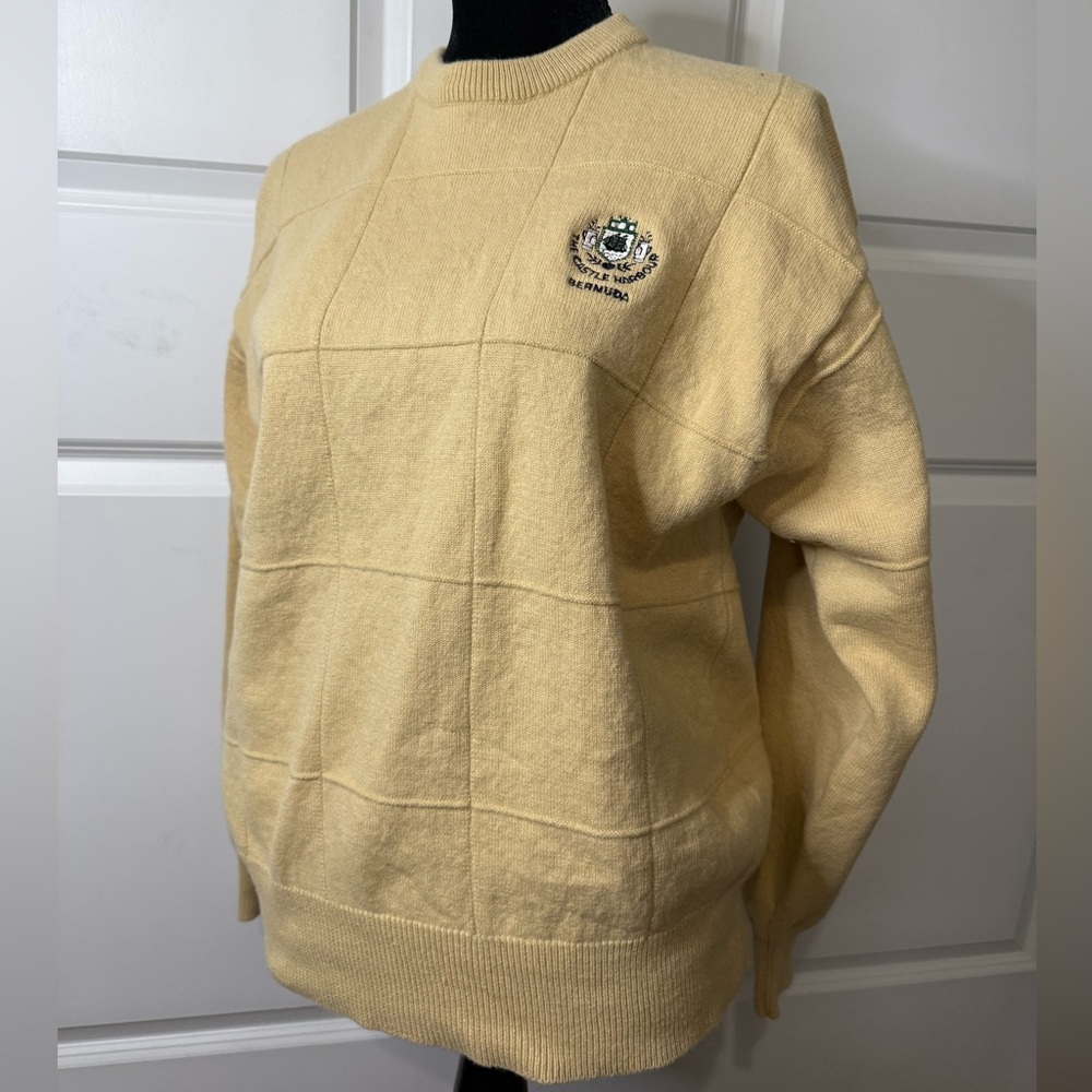 Titleist by Corbin pale yellow sweater, Cotton/Wool, size XL